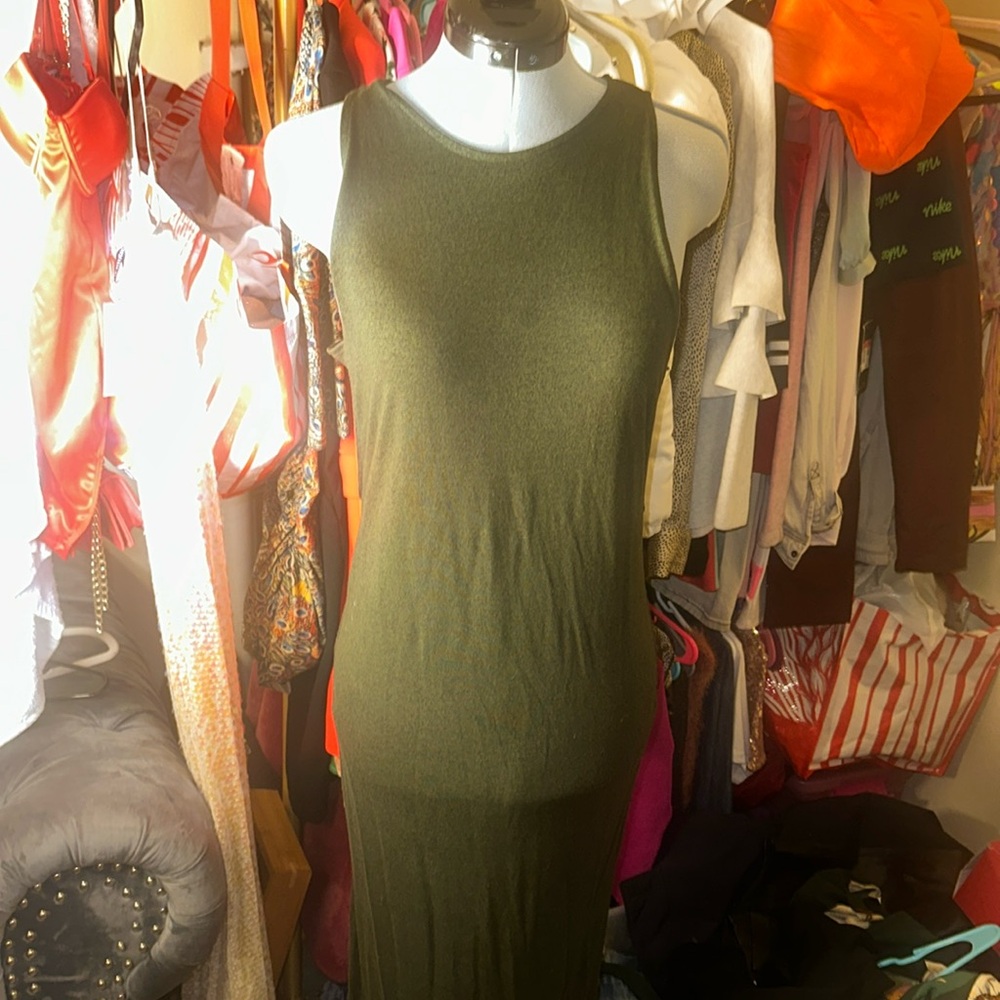 Dark green dress
